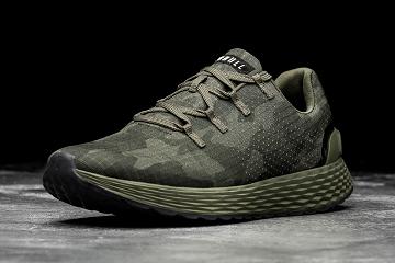 Olive Nobull Dark Forest Camo Ripstop Runner Women's Running Shoes | CA Y1786X